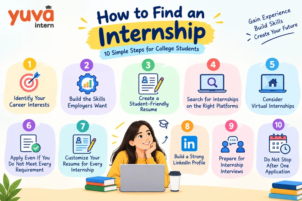 10 steps on How to Find an internship