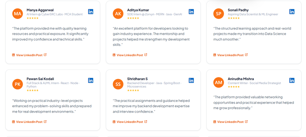 Yuva Intern Reviews